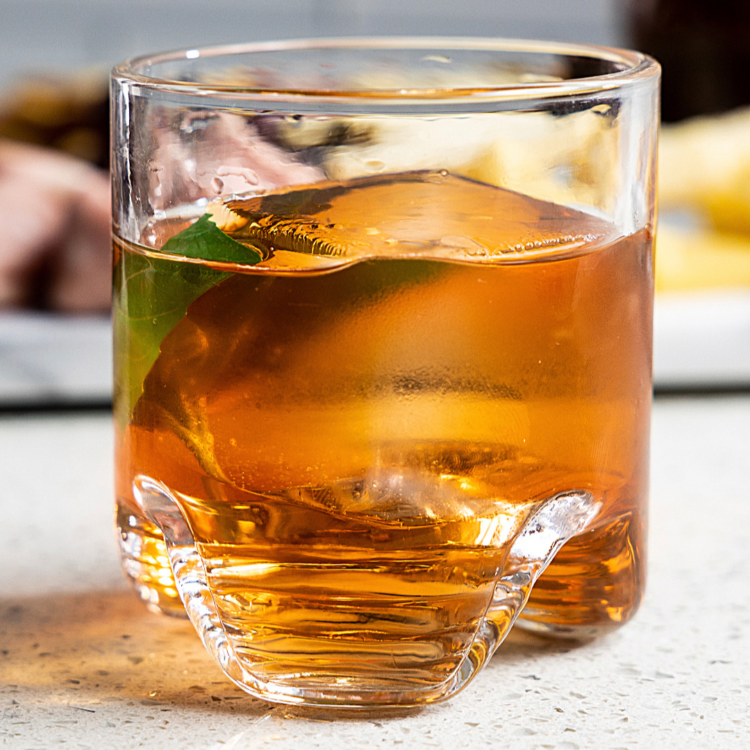 Hand-Blown Rocks Glasses