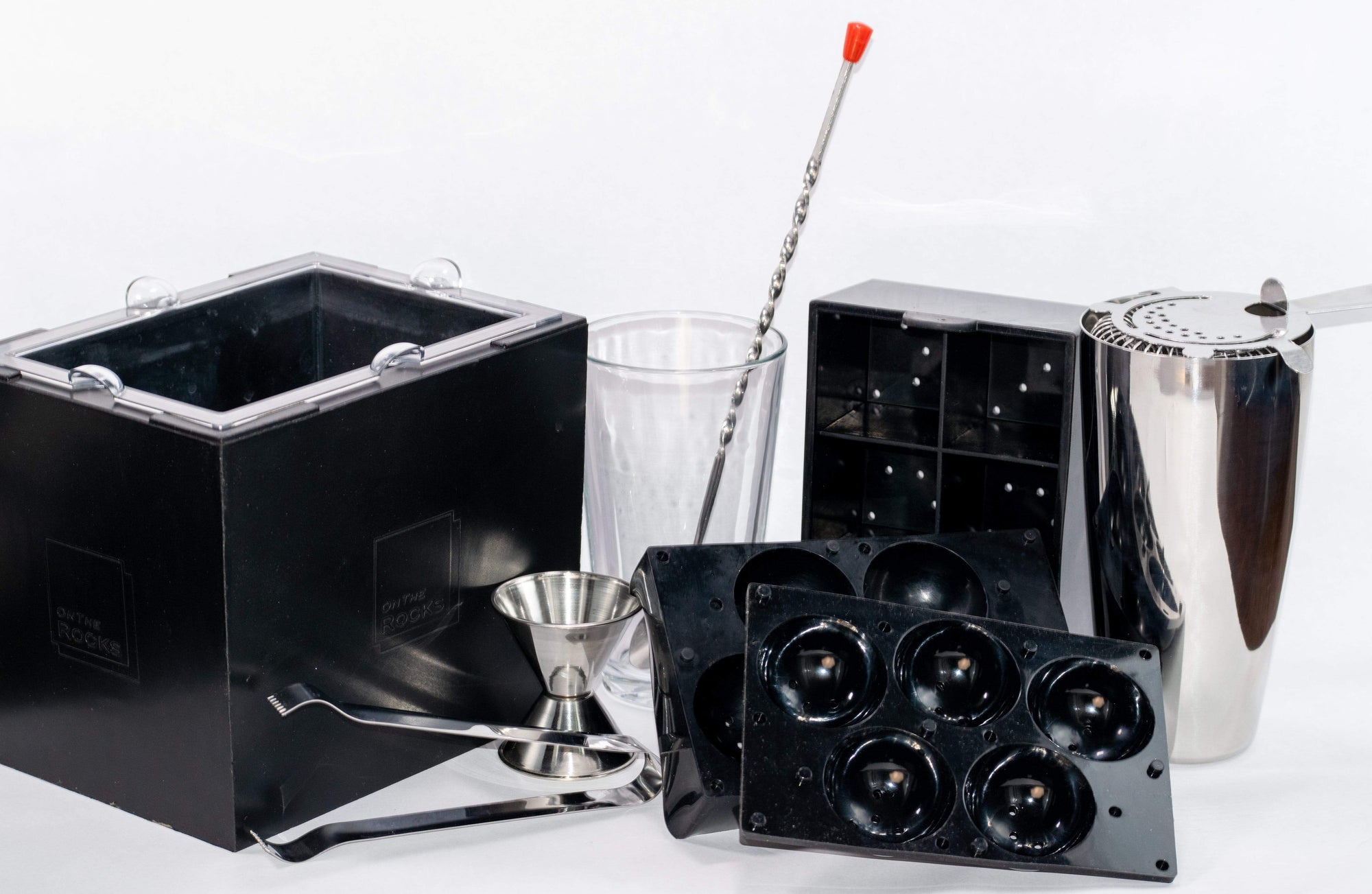 IceBox + Cube & Sphere Trays AND Minimalist Cocktail Kit
